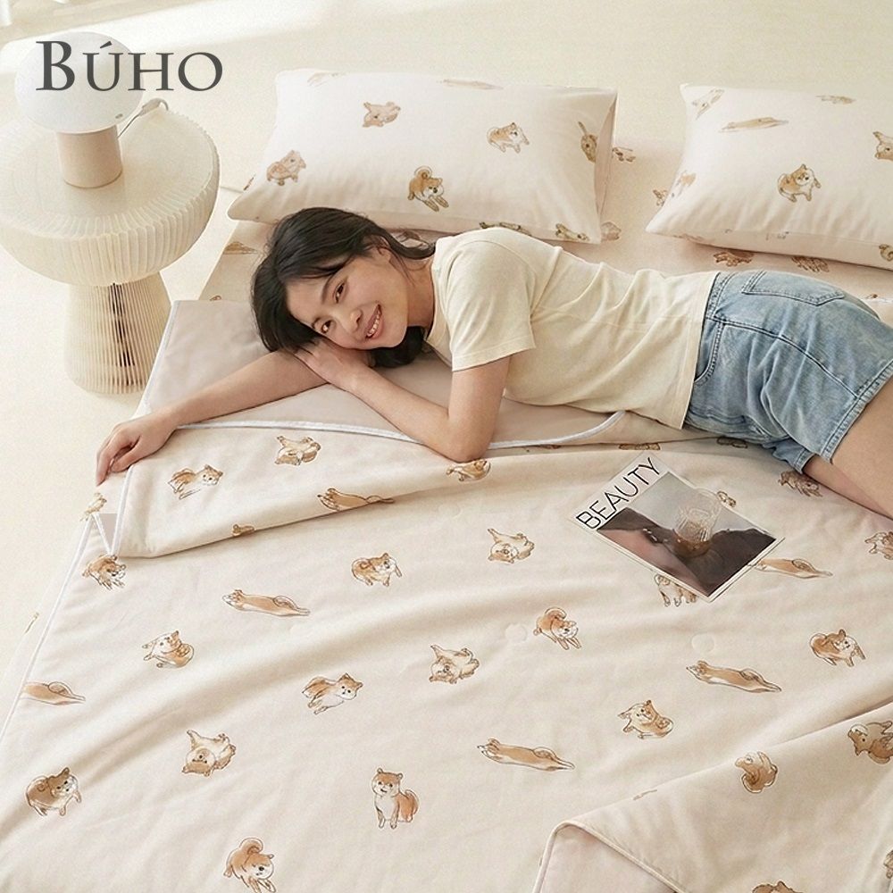 零度冰眠紗✦BUHO布歐 涼感3.5尺單人床包枕套二件組/ 柴柴漫誌