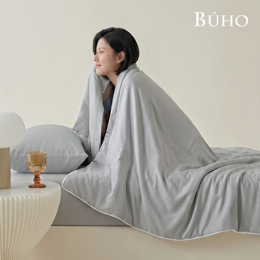 《BUHO布歐》涼感零度冰眠紗涼被-雙人180x200cm/ 遠山灰