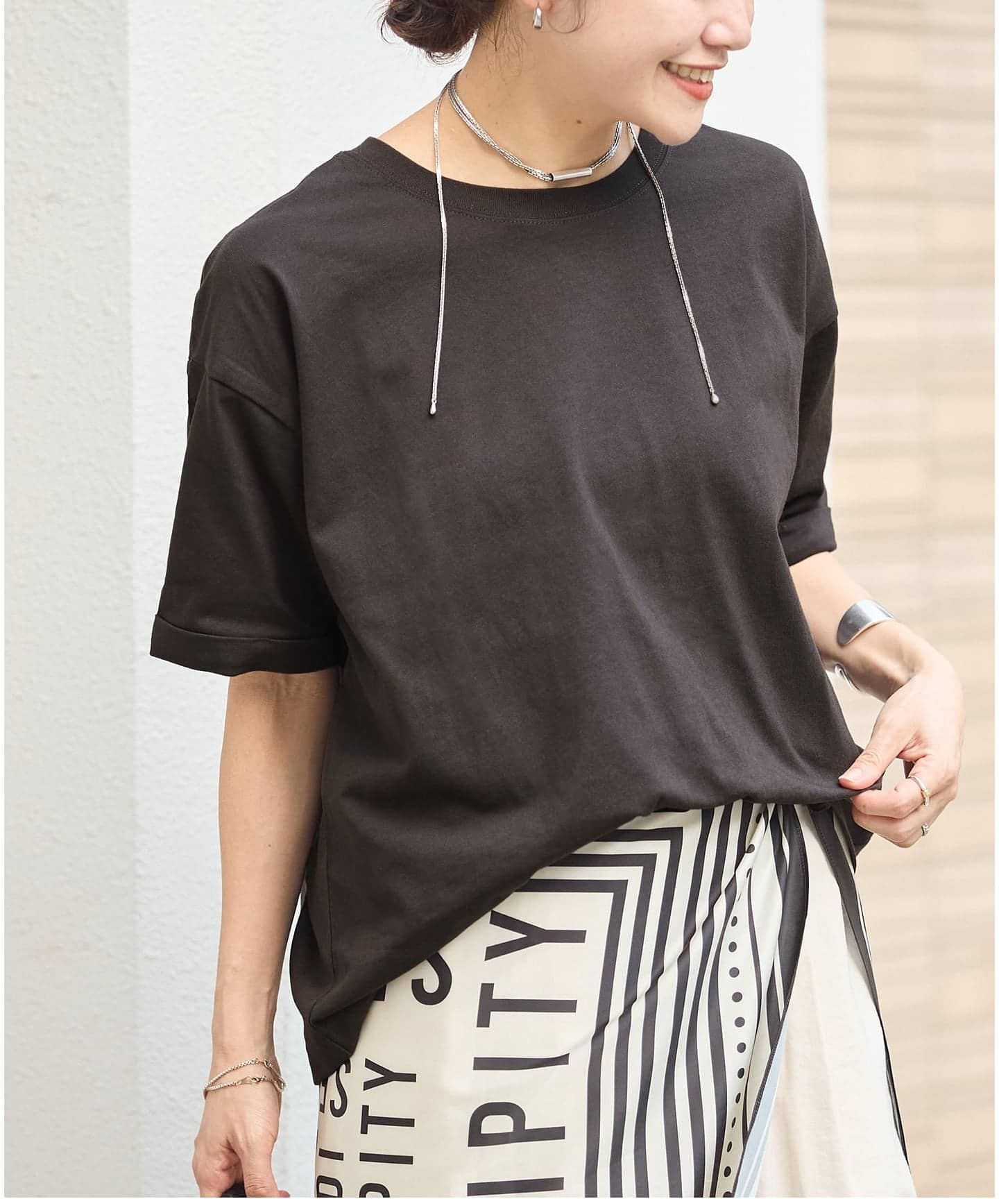 JS/Sweat Jersey Big Tee/上衣/黑色(002)/FREE
