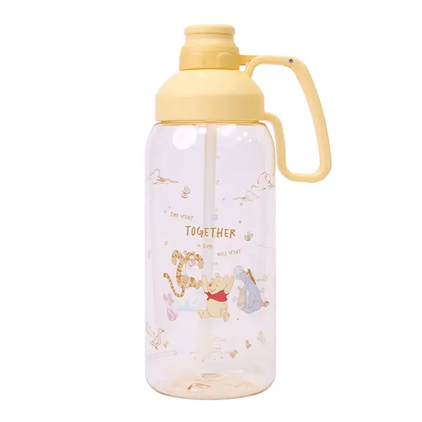 HOUSUXI迪士尼小熊維尼Tritan大容量水瓶/ 1800ml