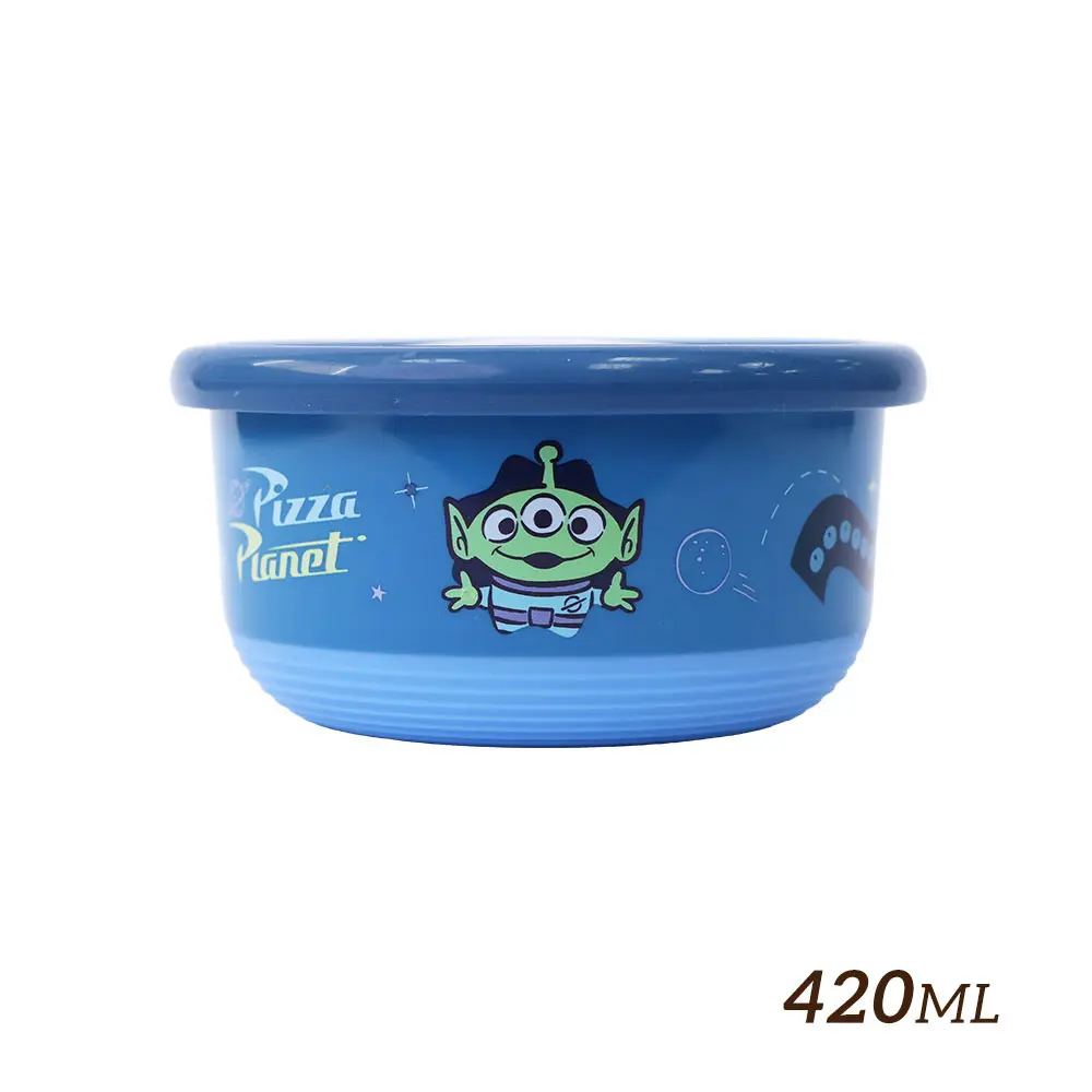HOUSUXI迪士尼玩具總動員系列三眼怪不鏽鋼雙層隔熱碗/ 420ml/ 新版