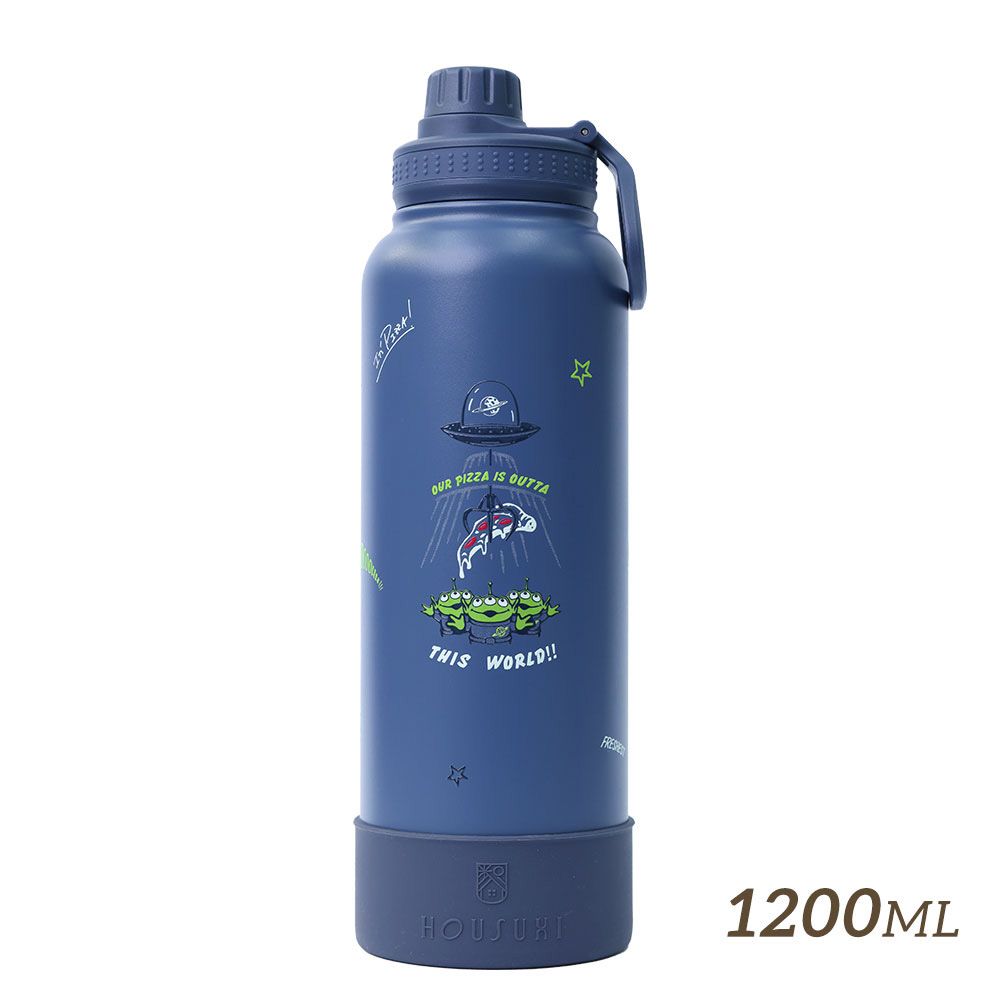 HOUSUXI迪士尼玩具總動員系列三眼怪大容量保冷保溫瓶/ 附吸管/ 1200ml/ 新版
