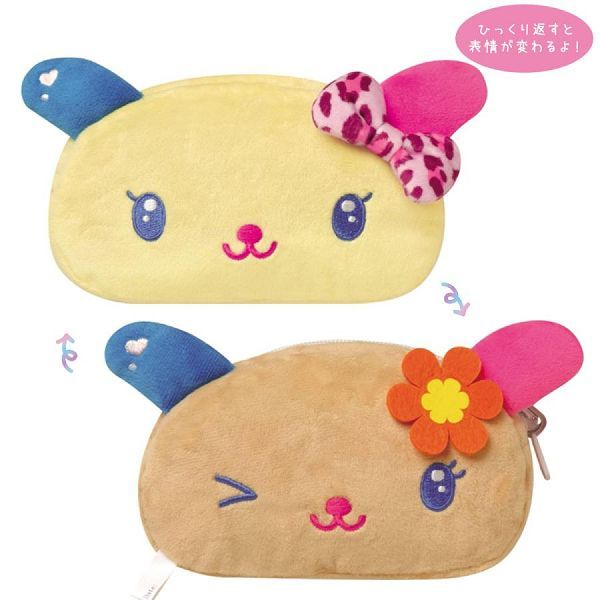 Sanrio造型筆袋/ 花小兔/ 辣妹