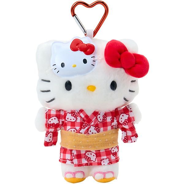 Sanrio造型玩偶附鎖圈/ 凱蒂貓/ 夏季祭典