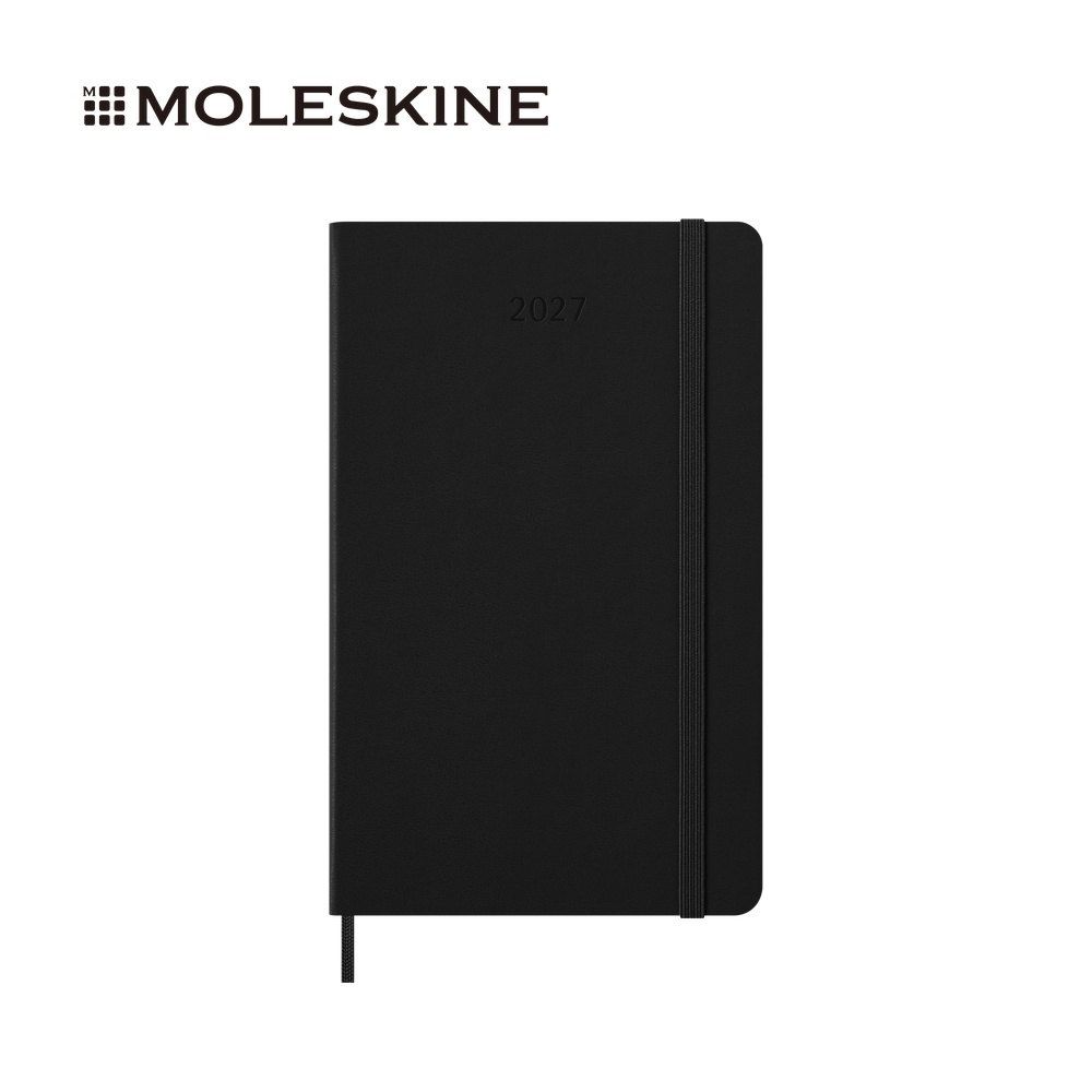 2027 MOLESKINE日記手帳/ 12M/ 硬殼/ L型/ 黑