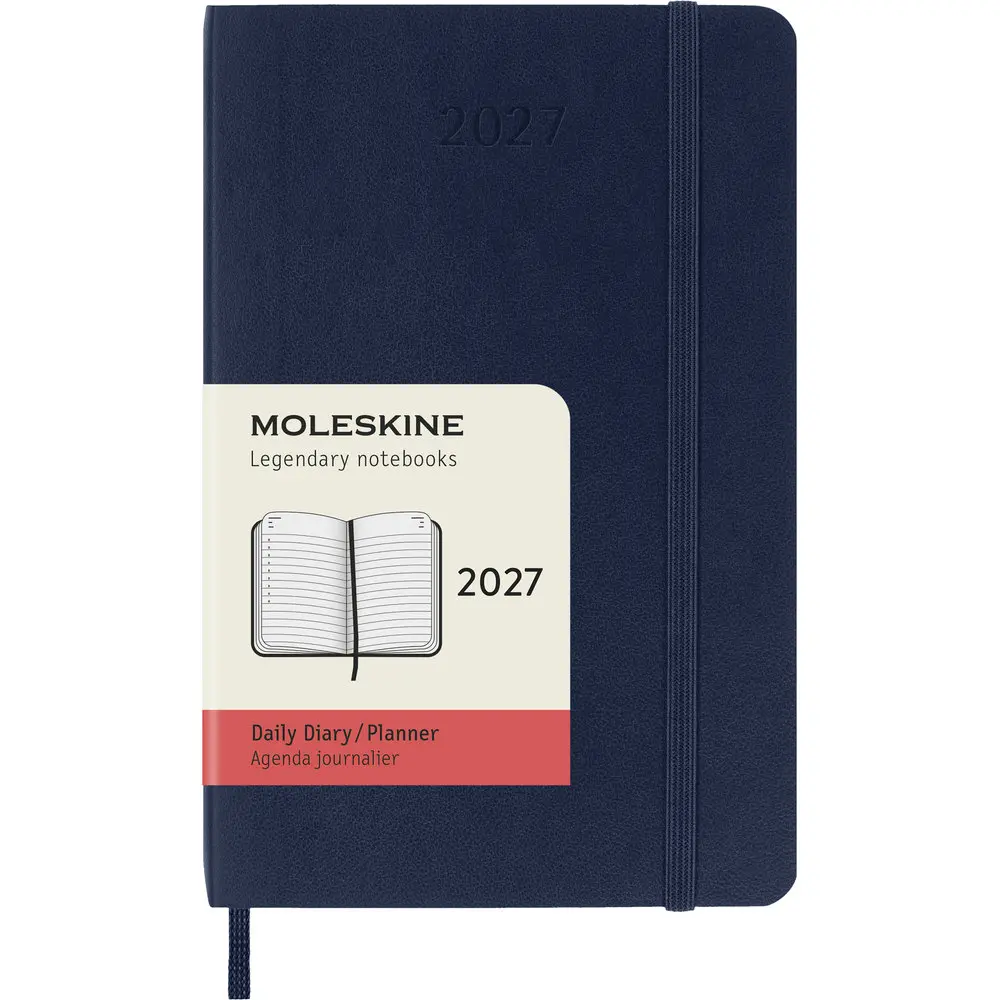 2027 MOLESKINE日記手帳/ 12M/ 軟皮/ 口袋型/ 寶藍