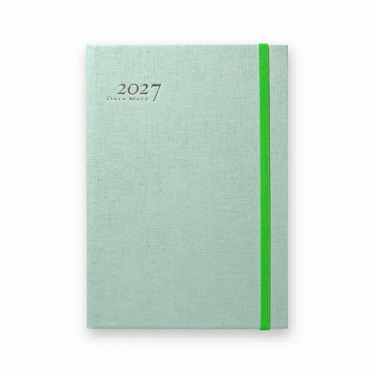 2027 DATA MATE 32K精裝本/ 和風畫布/ 湖水綠