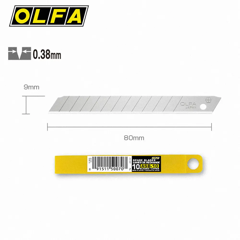 OLFA小型美工刀片/ 10片裝/ ASB-10