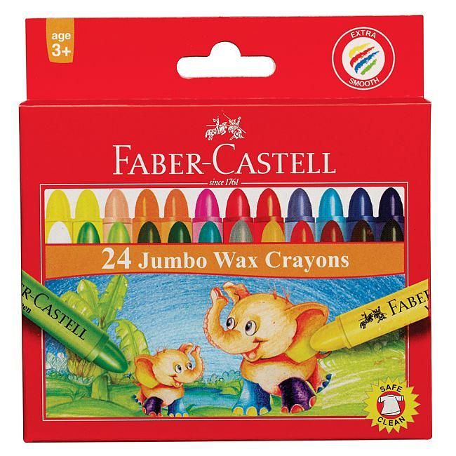 FABER-CASTELL大象粗蕊蠟筆/ 24色