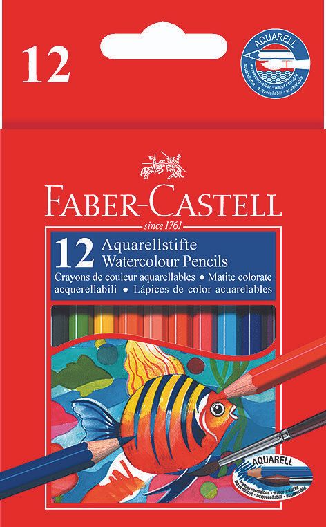 FABER-CASTELL水彩色鉛筆/ 短型/ 12色