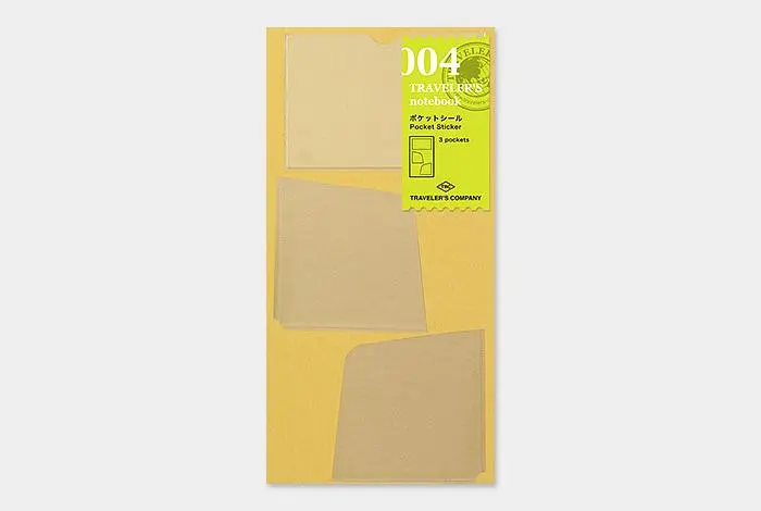 日本 TRAVELER'S COMPANY TRAVELER'S notebook 004 旅人手帳3入口袋貼