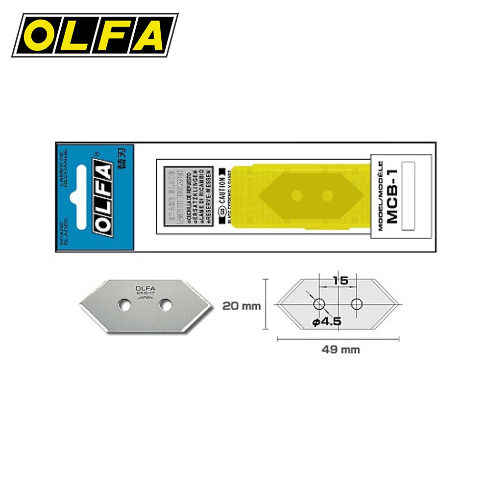 OLFA畫框45角切割刀片/ 2片入/ MCB-1