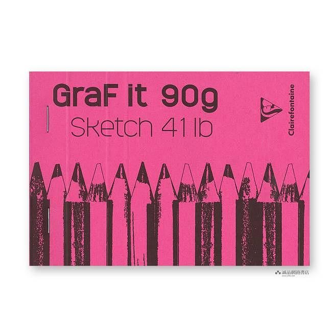 法國 Clairefontaine Graf It 素描本/ 空白/ 封面顏色隨機出貨/ A6/ 90g