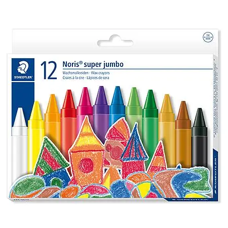 STAEDTLER MS超寬14mm兒童無毒油蠟筆/ 12色