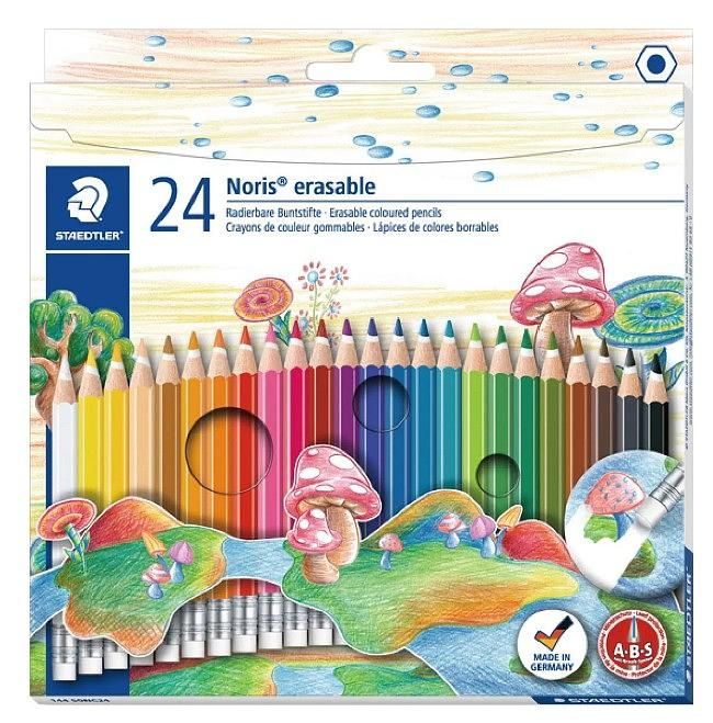 STAEDTLER 24色可擦色鉛筆組