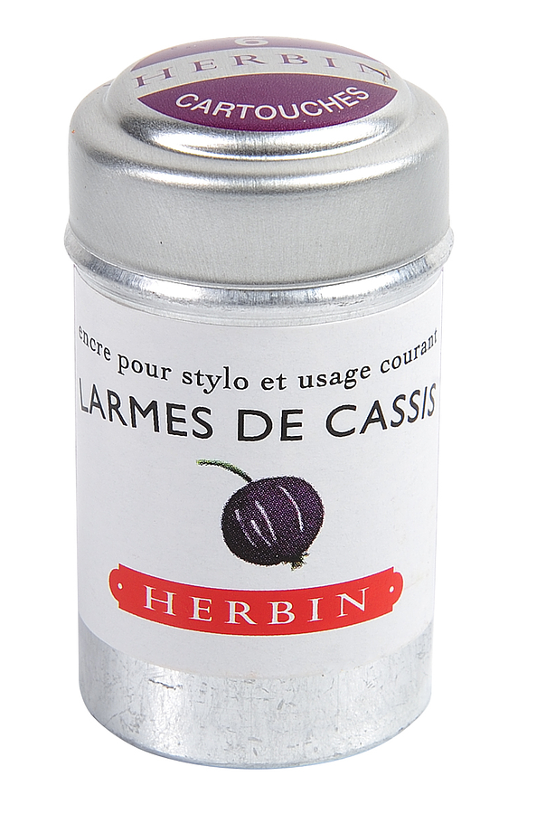 法國J. Herbin 鋁罐裝墨水管6入/ Violette Pensee