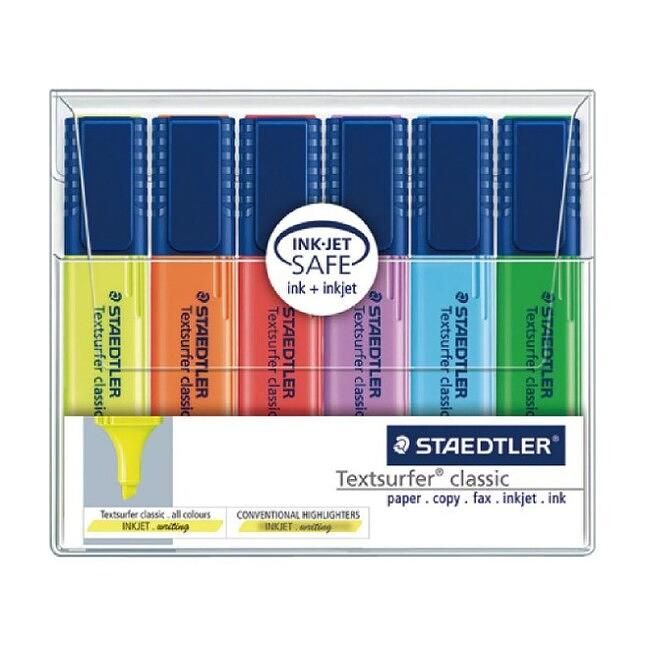 STAEDTLER噴墨用螢光筆/6入