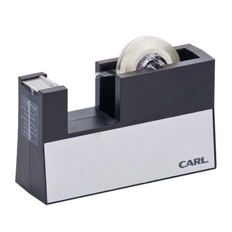 CARL直線膠帶台/黑色/小