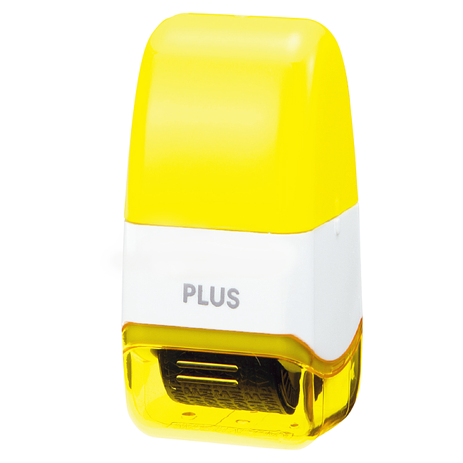 PLUS Mini滾輪個人資料保護章/ 黃38-270