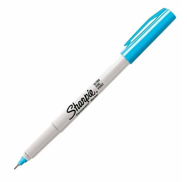SHARPIE天空藍萬用油性筆/極細