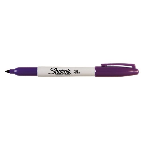 SHARPIE紫色萬用油性筆/粗字