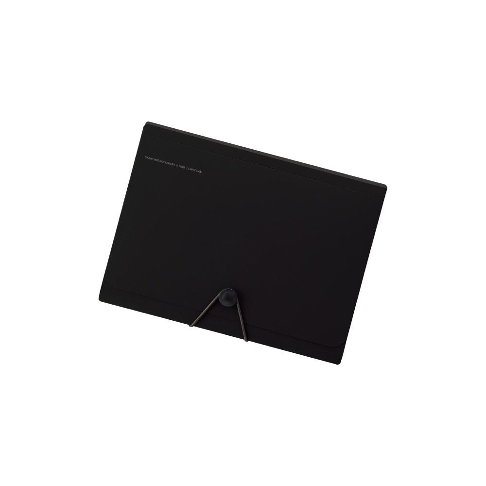 LIHIT Smart Fit黑色6層薄型風琴夾/ A5