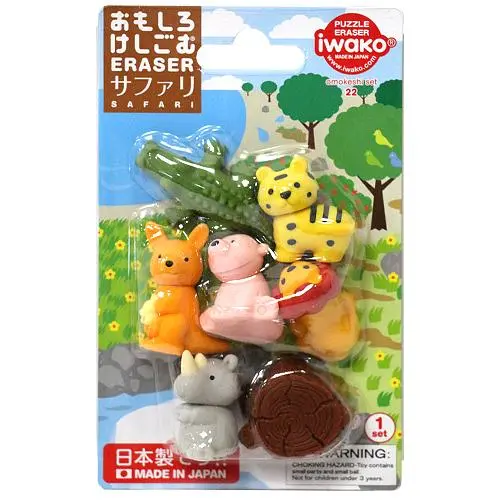 iwako造型橡皮擦/ 野生動物