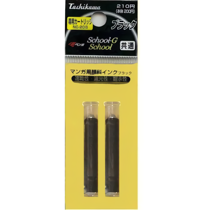 Tachikawa漫畫筆補充墨水匣/ 黑色