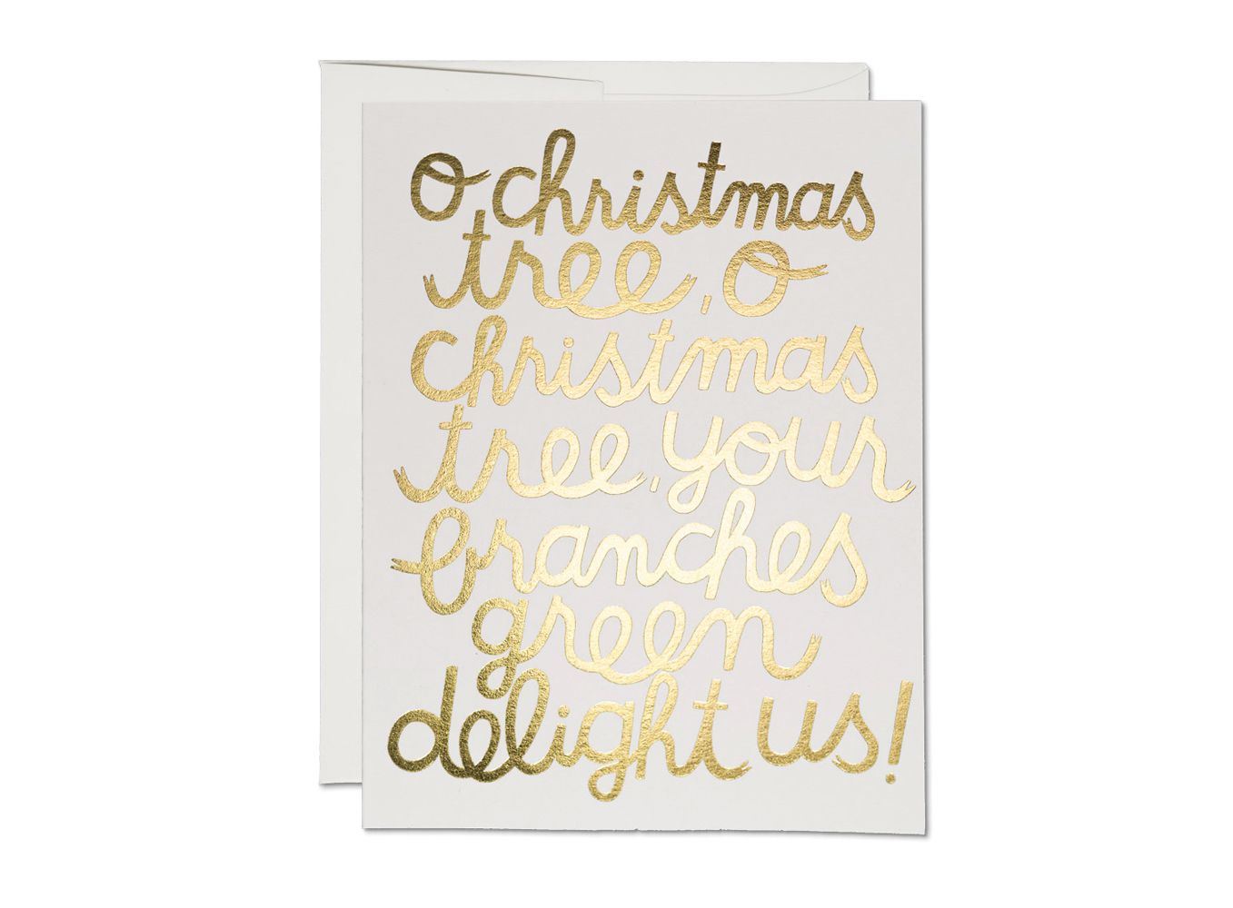 美國RED CAP節慶卡/ Oh Christmas Tree/ Foil