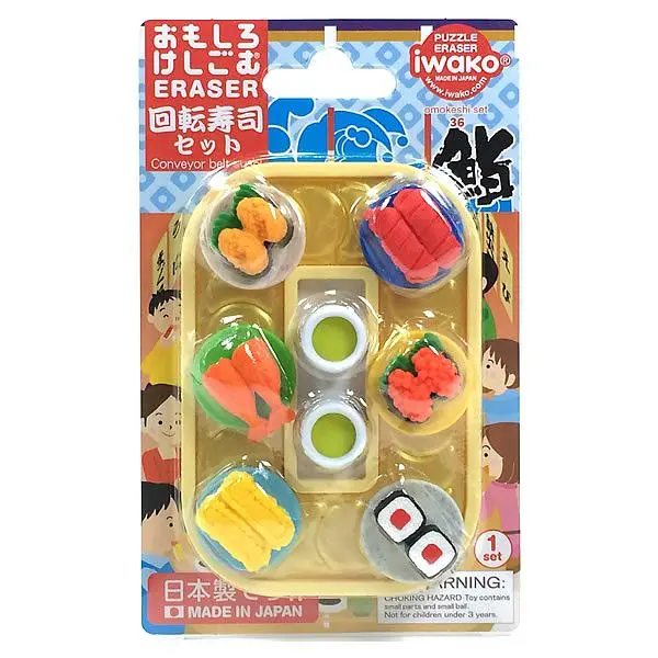 iwako造型橡皮擦/ 回轉壽司