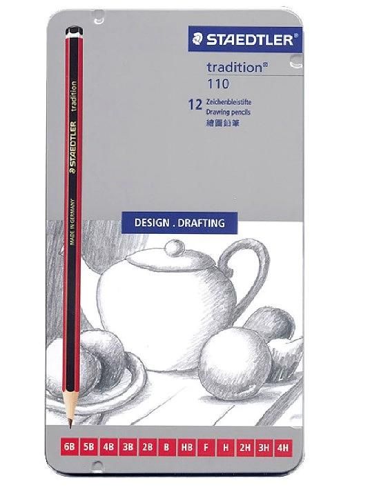 STAEDTLER MS110紅武士素描鉛筆組