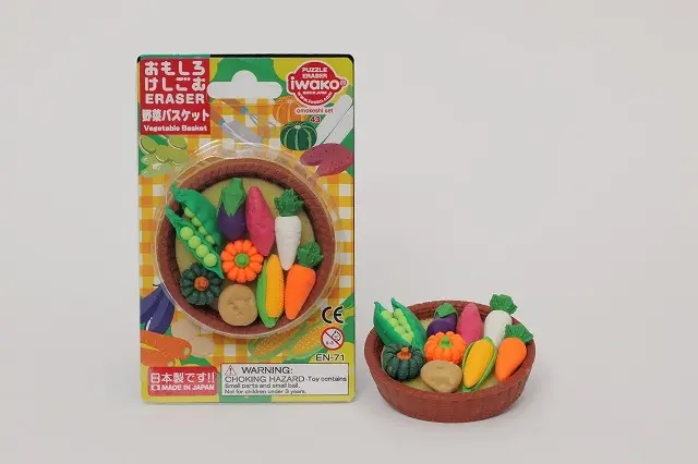iwako造型橡皮擦/ 野菜籃