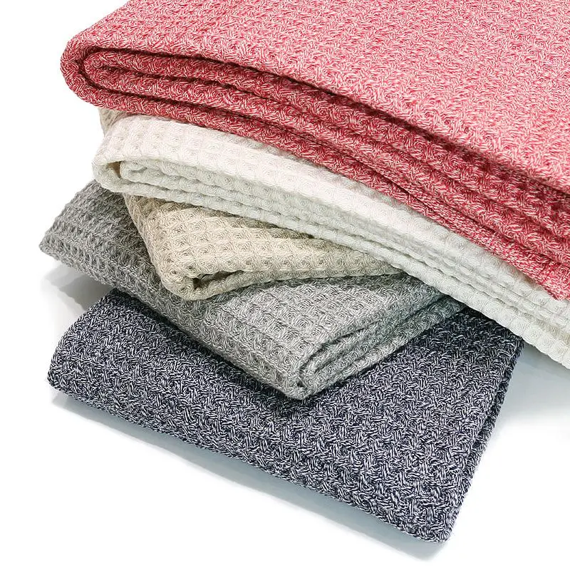 伊織鬆餅紋天使棉浴巾/ 米白