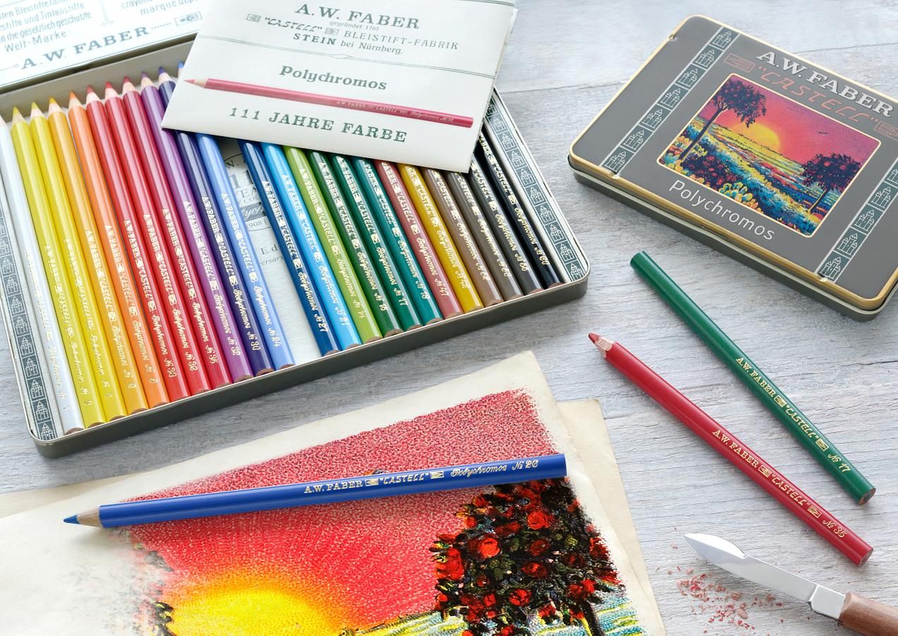 FABER-CASTELL 111年紀念版油性色鉛筆/ 24色+短版12色組合