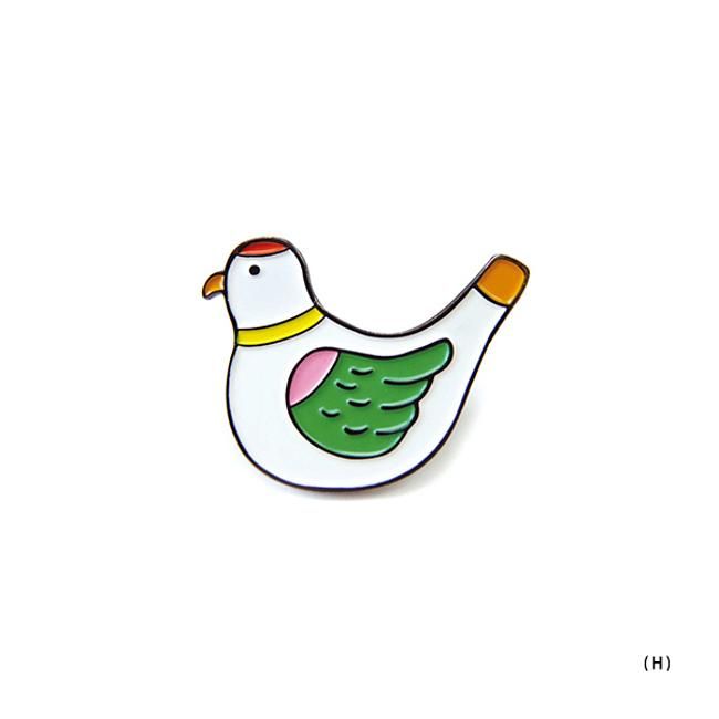 日本 HIGHTIDE New Retro 造型胸章/ 鴿子