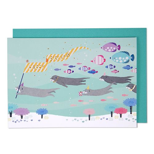 日本EASE生日卡/ 海狗