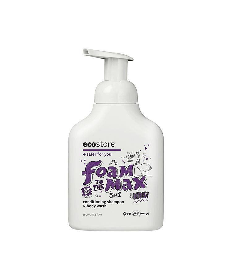 ecostore兒童3合1洗髮&潤髮&沐浴泡泡/ 甜梨子/ 350ml