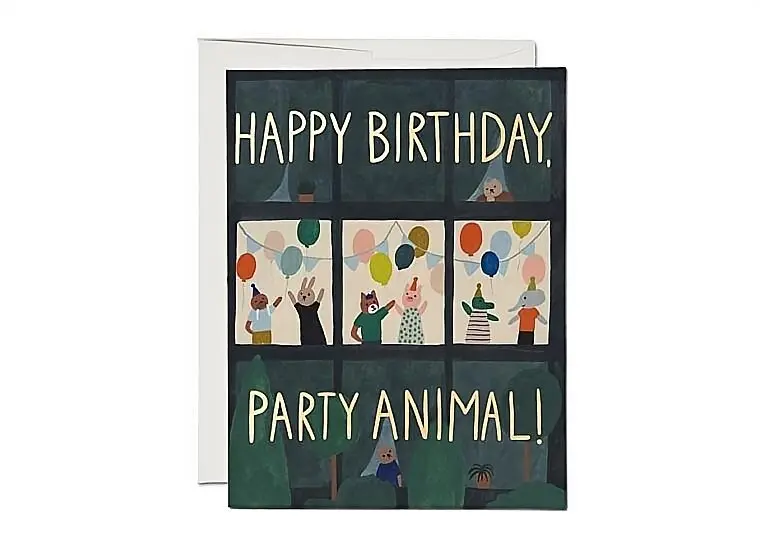 美國RED CAP生日卡/ Animal House/ Foil