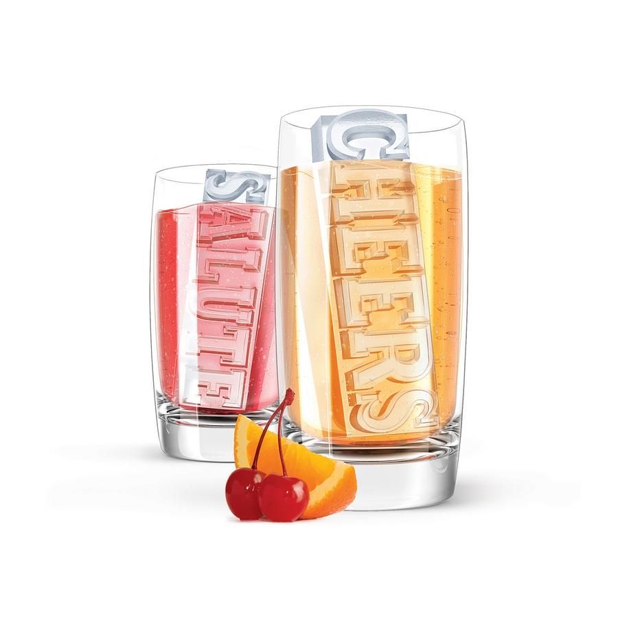 ZOKU長型字母製冰盒/ Cheers.Salute/ 4入