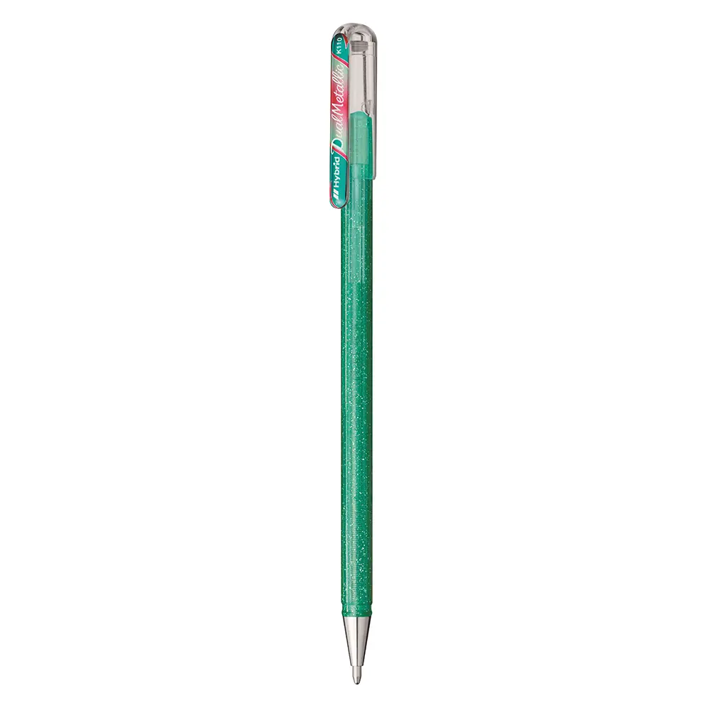 Pentel K110蝴蝶筆/ 土耳其綠+金屬紅綠