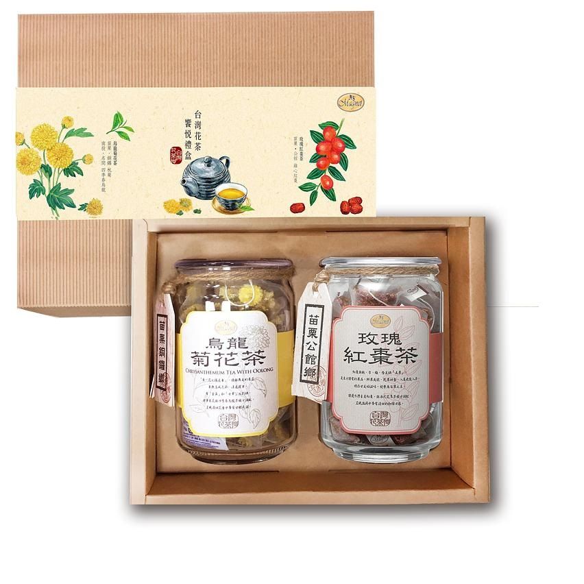 曼寧台灣花茶豐采禮盒 (附提袋)
