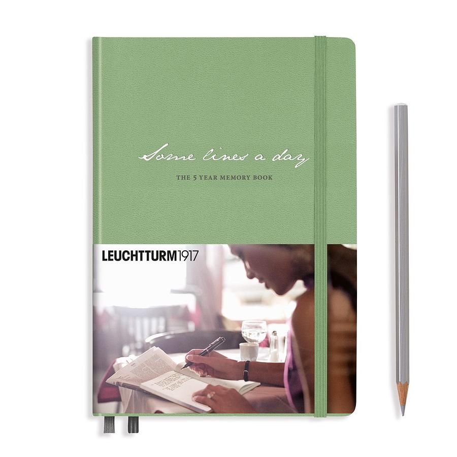 德國 LEUCHTTURM1917 5年日記本 A5/ 鼠尾草綠