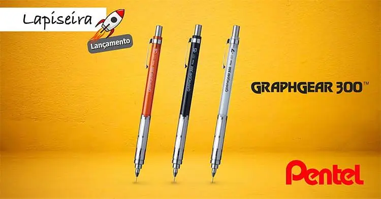 Pentel GRAPHGEAR 300自動鉛筆/ 白/ 0.7