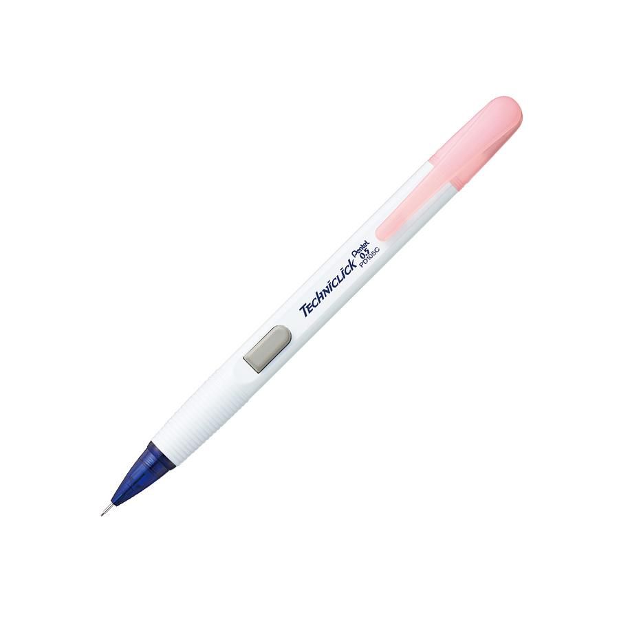 Pentel側壓自動鉛筆/ 白軸粉蓋