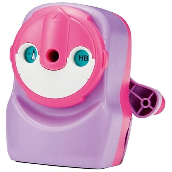 KUTSUWA三角度企鵝手動削筆器/ 紫色