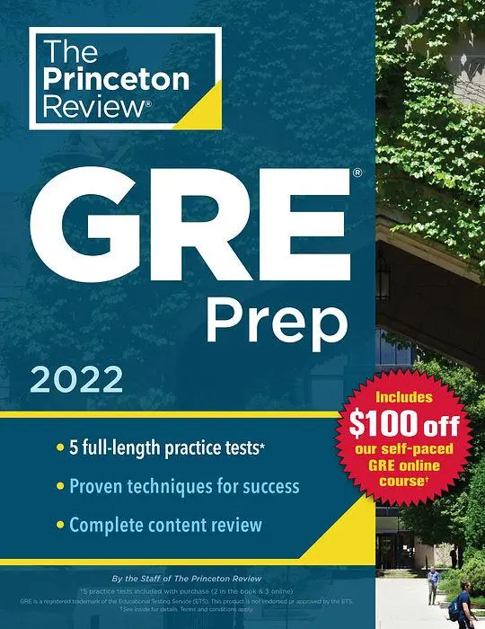 The Princeton Review GRE Prep (2022 Ed.)