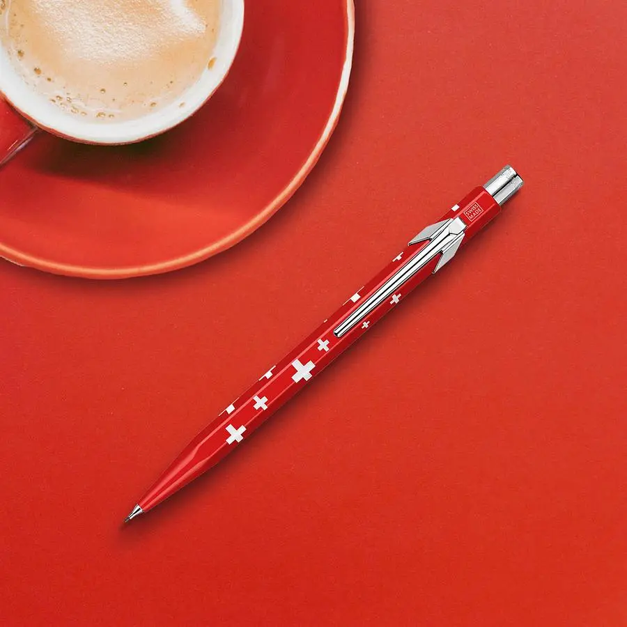 CARAN D'ACHE 844 0.5mm Totally Swiss自動鉛筆/ 瑞士國旗