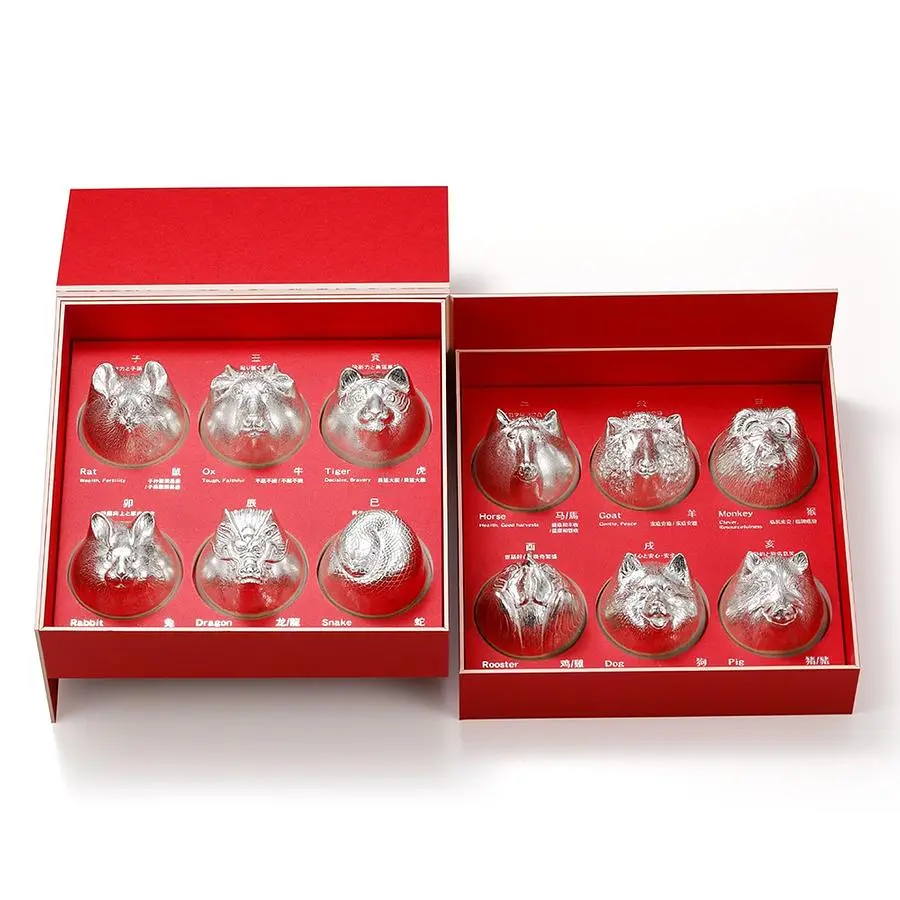 新年禮心意到✦能作NOUSAKU 金箔十二生肖造型杯組