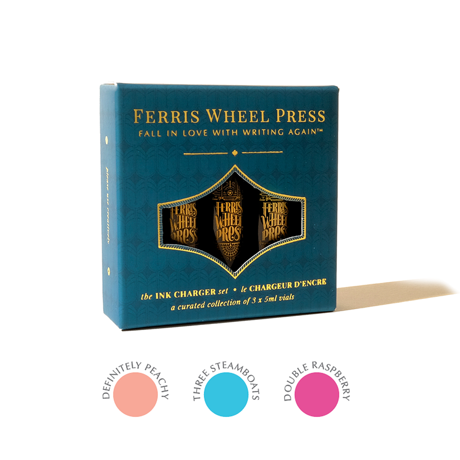 FERRIS WHEEL PRESS摩天輪鋼筆墨水/ Life is Peachy甜蜜生活/ 5ml/ 小電池分裝3入組