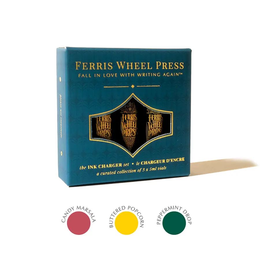 FERRIS WHEEL PRESS摩天輪鋼筆墨水/ The Candy Colleciton派對組合/ 5ml/ 小電池分裝3入組